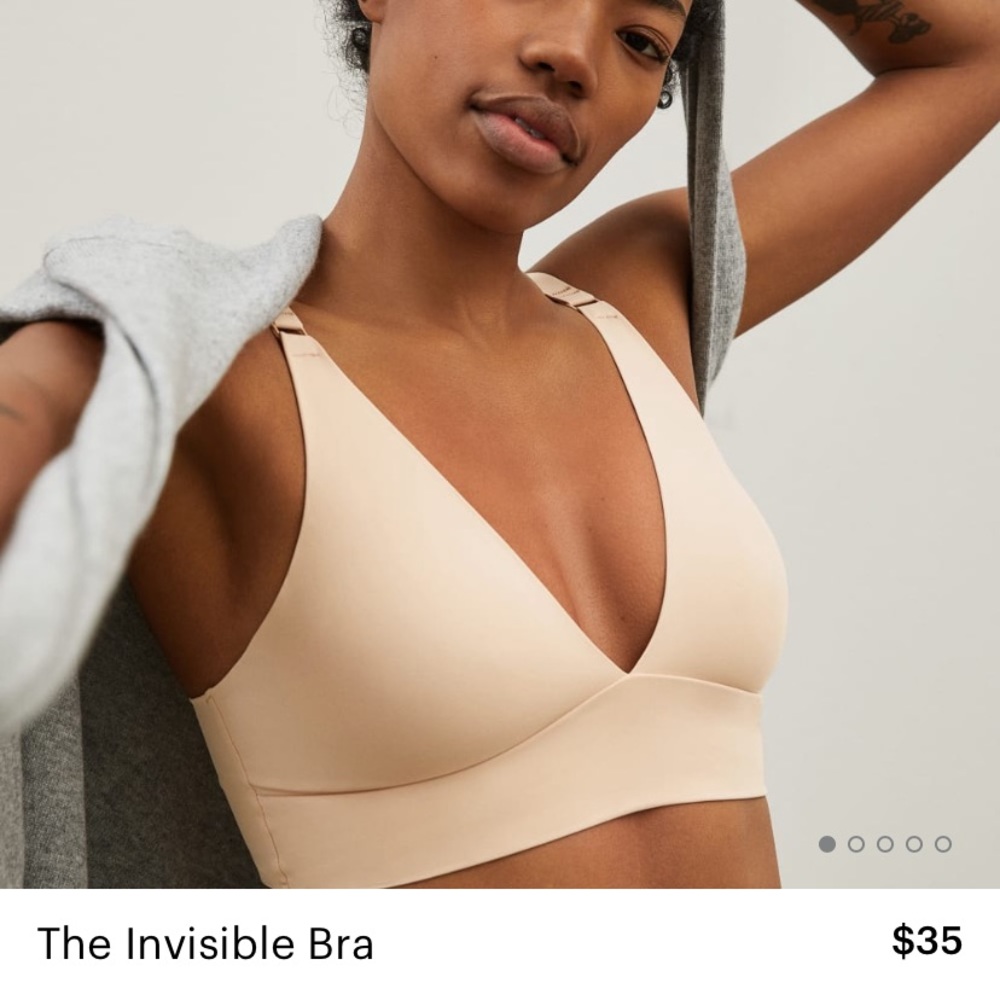 Everlane invisible bra light tan size medium